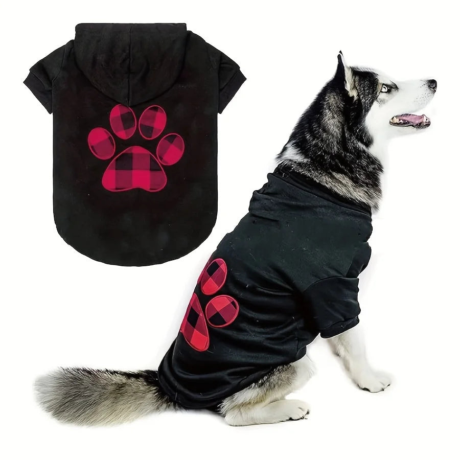 Waterproof and Warm Hooded Sweater Pet Dog Coat Dog Hoodie Pet Clothes