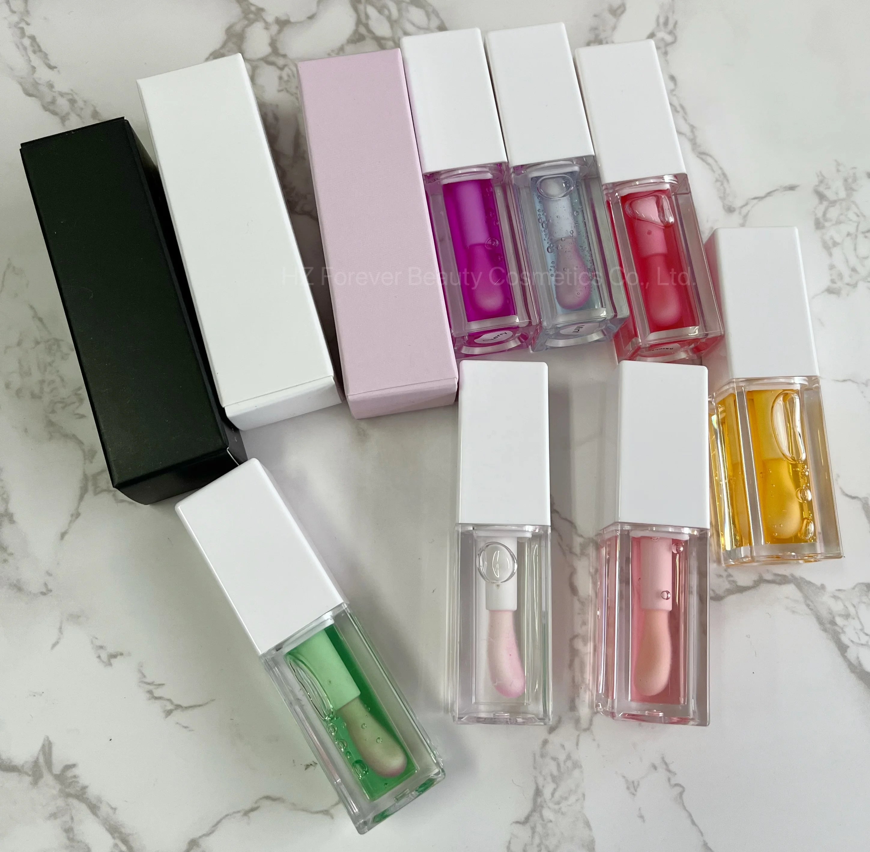 Wholesale Cruelty Free Herbal Liquid Hydrating Nourishing Color Changing Tinted Lip Oil Waterproof Sunscreen for Custom Logo