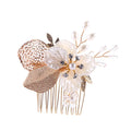 Handmade Wedding  Accessories  Hair Comb Alloy Rhinestone  Flower Headpiece Women Bride Hair Ornaments  Bridal Jewelry