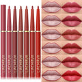 Private Label Long Lasting Creamy Makeup Lipliner Pencil Waterproof Lasting High Pigment Velvet Lip Liner Pen