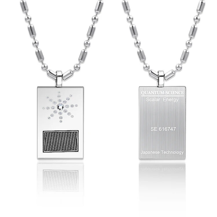 Quantum Science Scalar Energy Children's Sunflower-Themed Pendant Necklace Stainless Steel High Quality Trendy Gift