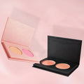 DIY 2 Color New Matte Facial Contour Pressed Powder Wholesale Custom Logo Vegan Pigmented Powder Makeup Blusher Blush Palette