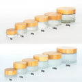 Frosted Glass Skin Care Bottle Cream Jar 5g 15g 30g 50g 100g for Face Cream Packaging
