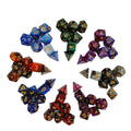 New Arrival Low MOQ Board Game Dice Custom Dnd Dice Sets Double Starry Colors