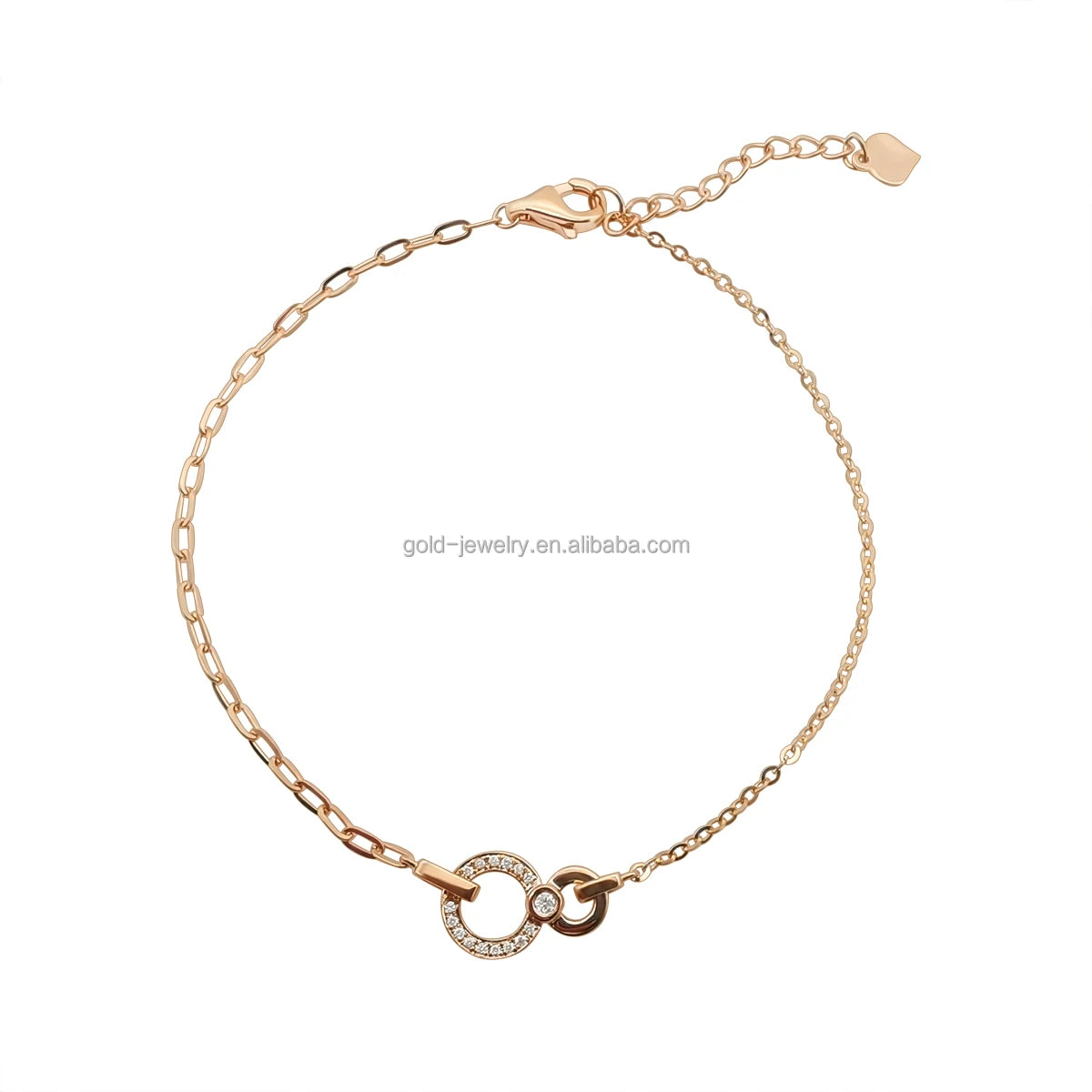 Fine Jewelry Set Wholesale Pure Gold Bracelets Natural Diamond Bracelet Women Jewelry Gift  18K Gold