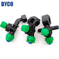 BYCO Agriculture 110 Degree Plastic PP Micro Spray Jets Water Sprayer Sprinkler Flat Fan Nozzle for Drip Irrigation System
