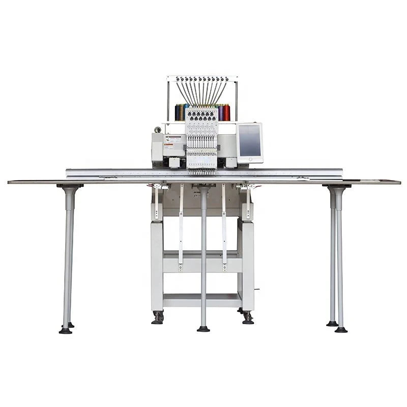 Large Automatic Single Head Big Area 500x1200 600x1200 Multi Needle T-shirt Hat Cap Flat Computerized Embroidery Machine
