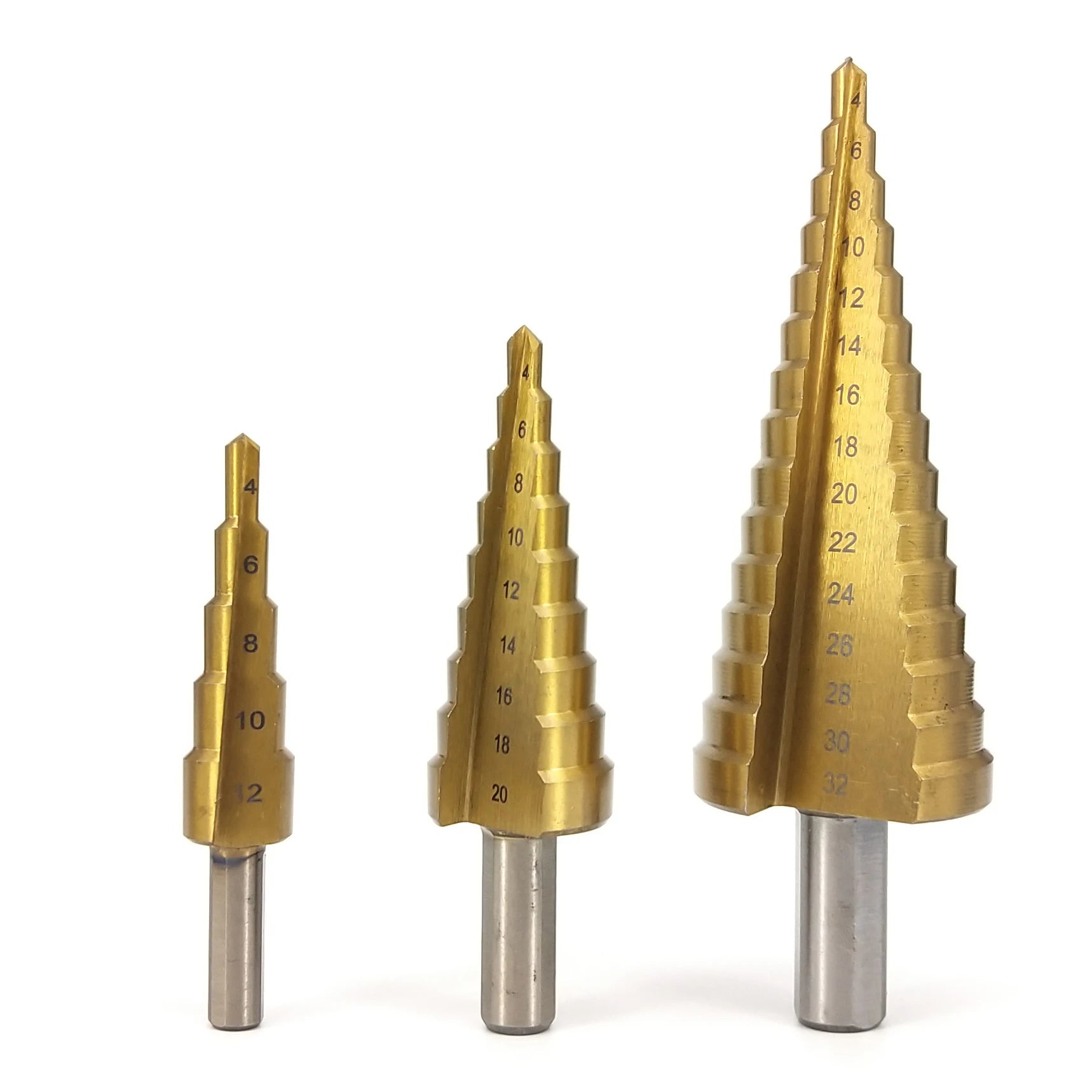 Step Drill Bit Titanium Set Stepped Drill Bit