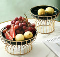 Nordic Nordic Simple Dry Fruit Tray Light Luxury Home Tea Table Snacks High-grade Iron Art Tray Creative Dry Fruit Tray Basket