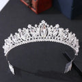Qushine Gold-Plated Alloy Diamond Crown Hair Comb Wedding and Anniversary Gifts