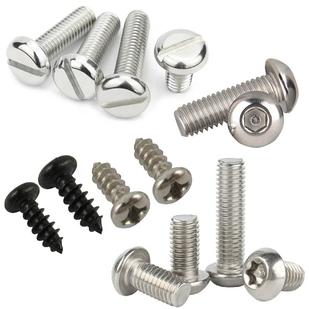 Wholesale M2 M3 M4 SS304 Stainless Steel Aluminum Torx Button Head Machine Screw Security Bolt Tapping Screw