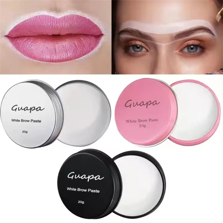 Hot Sale Custom Logo White Brow Paste for Eyebrow Microblading and Brow Lips Mapping Permanent Makeup Accessories