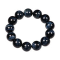 8mm Strech Natural Healing Stone Blue Tiger Eye Bracelets for Women Men