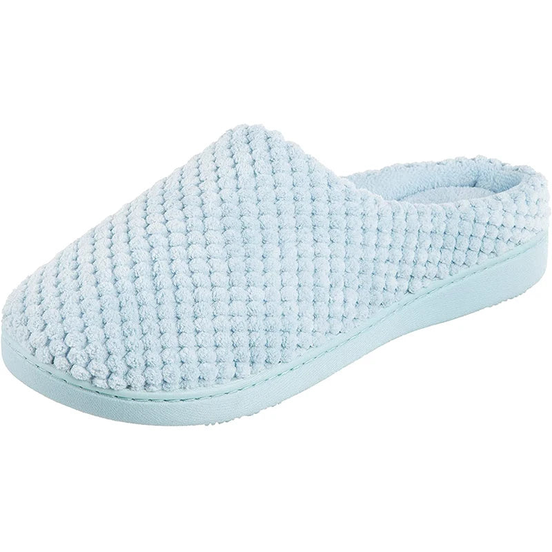 Women's Super Soft Indoor for Slippers with Memory Foam Low Back Anti-Slip TPR Soles Simple Design for Winter Spring Autumn Clog