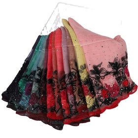 New Lady Indian Muslim Lace Fashion Scarf Muslim Women's Versatile Headband Hijab Scarf Wholesale