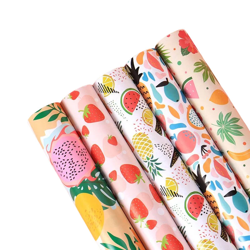 SY Coated PVC Children's Printed Wrapping Paper for Gifts & Fruit Compatible Screen Printing for Craft Stickers Gift Packing