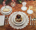 Party Kitchen Placemat Round  Place Mat Airfryer Paper Round Square  Paper Tray High Temperature Food Blotting Paper