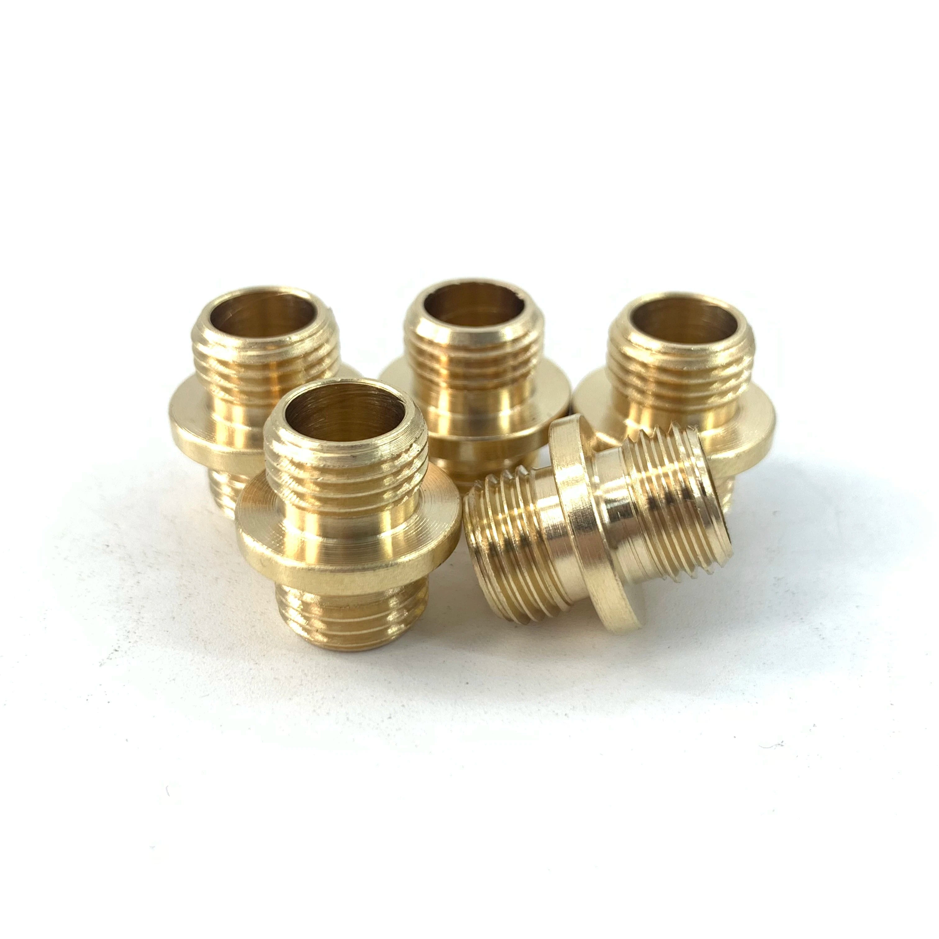 Customized brass turning parts C3600 female male adapters brass products custom services
