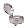 Stainless Steel Electric Restaurant Buffet Heaters 9L Food Warmer Modern Square Glass Lid Hydraulic Pressure Chafing Dish China
