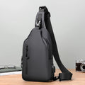 Normcore Waterproof Oxford Portable Simple Chest Crossbody Sling Messenger Bag for Men Single Shoulder Single Shoulder Crossbody
