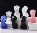DIY Wholesale Natural Crystal Women Body Torso Figurine Obsidian Goddess Statue Carving for Decoration