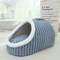 Blue Cat Slipper Shaped Bed Pet House for Small Medium Sized Dogs