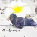Huiying 2.5inch Gemstone Animals Carving Sea lion for Gift Sculpture with Fluorite Precious Stone Crafts