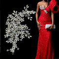 WHD-096 Wholesale Fashion Jewel Rhinestone 3d Bridal Appliques Wedding Accessories Handmade for Wedding Dresses