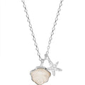 Wholesale Copper Classic Starfish Sea Shell Necklace for Women Jewelry