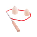 Wholesale Funny Wooden Whipping Top Handmade Diy Wood Gyroscope Toys for Kids