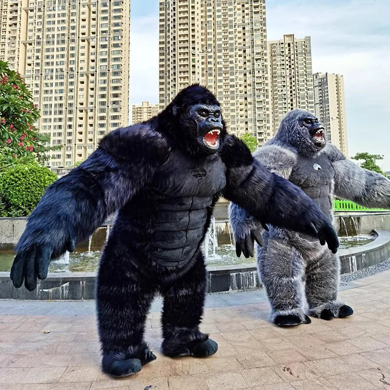 Enjoyment CE Ape Inflatable Gorilla Mascot Costume King Kong Custom Anime Cosplay Mascot Theme Fancy Dress Carnival