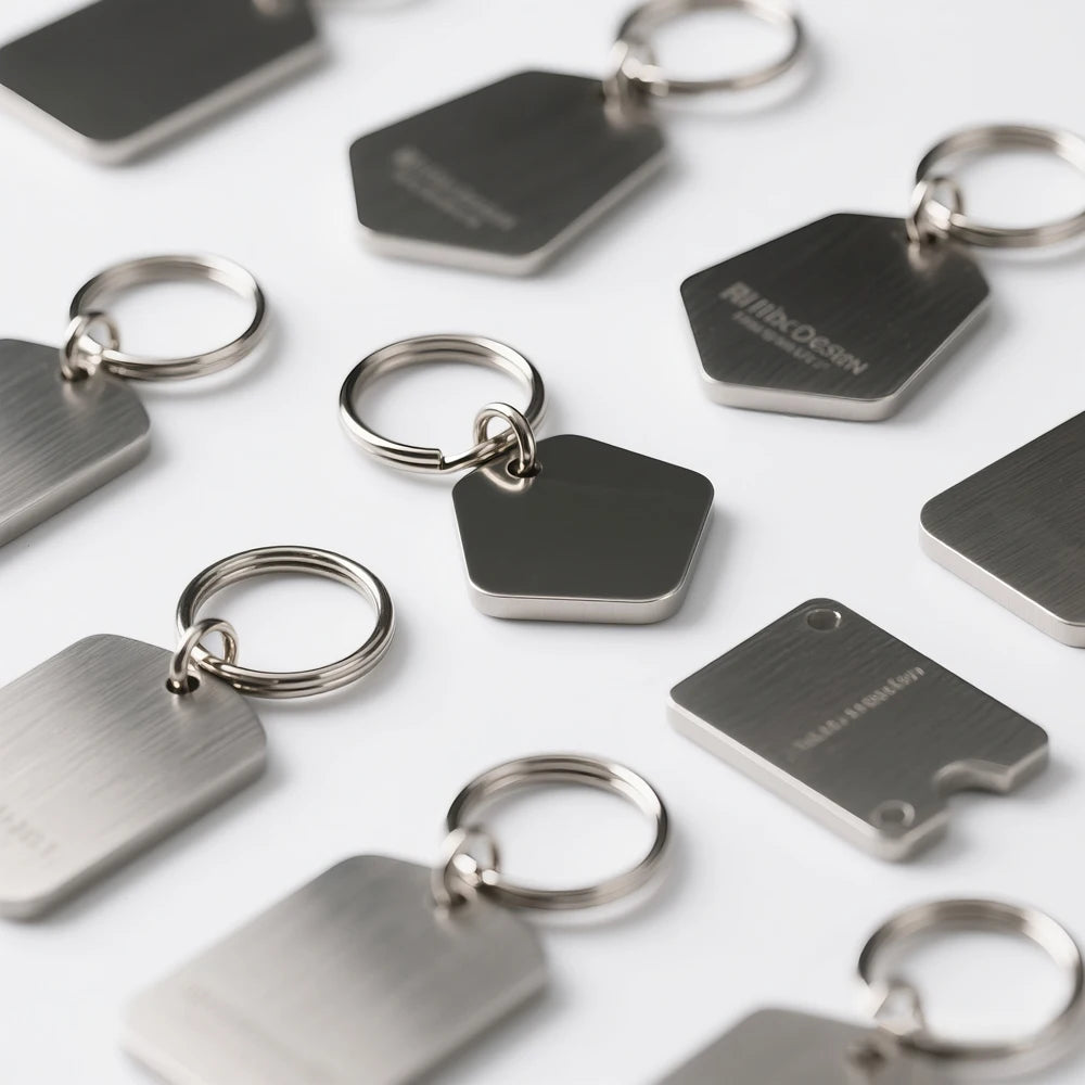 Manufacturer Souvenir Cheap Promotional Custom Sublimation Printing Engraved Laser Logo Metal Blank Keychain