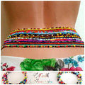 African Hot Selling Handmade Body Chain Beach Bikini Colorful Waist Bead Belly Chain for Women