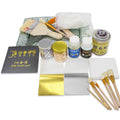 Starter Gilding Kits for Art DIY Craft Sculpture Medal Decoration Painted Technique Offset Printing Metal Gold Leaf Set