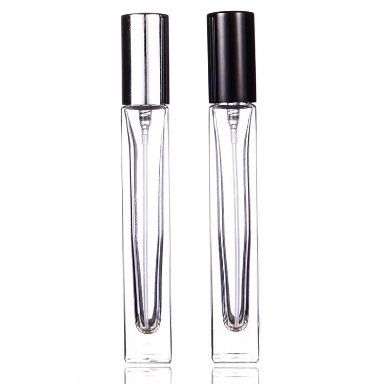 Custom Pocket Travel Women Empty Spray Perfume Bottle Small Mini Clear 10ml Glass Vial MegaBDM
