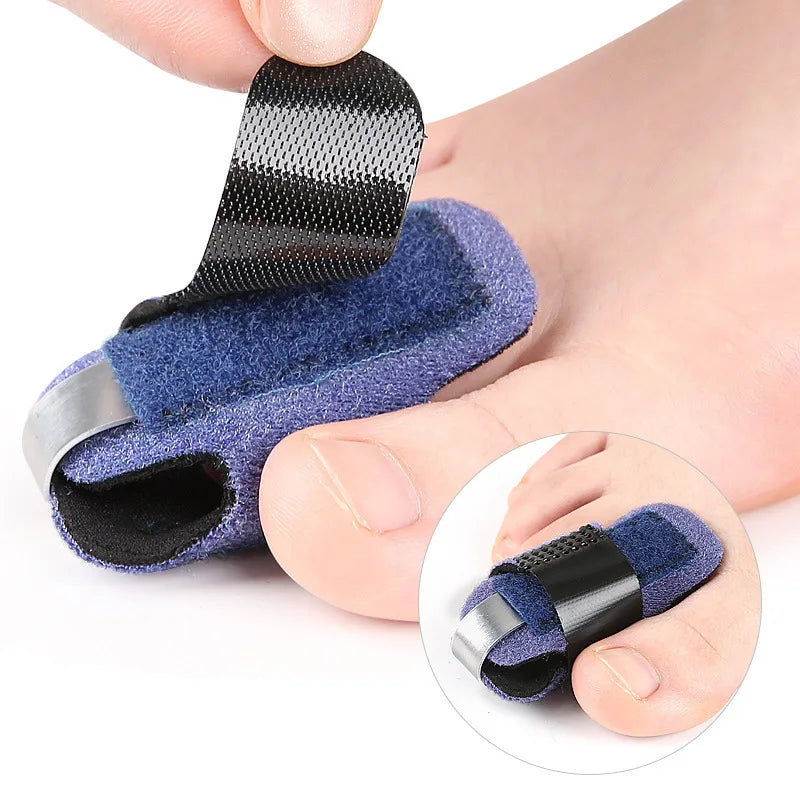 Adjustable Hammer Toe Straightener Toe Splint Sleeve Stretch Toe Corrector Support Brace for Toe Alignment