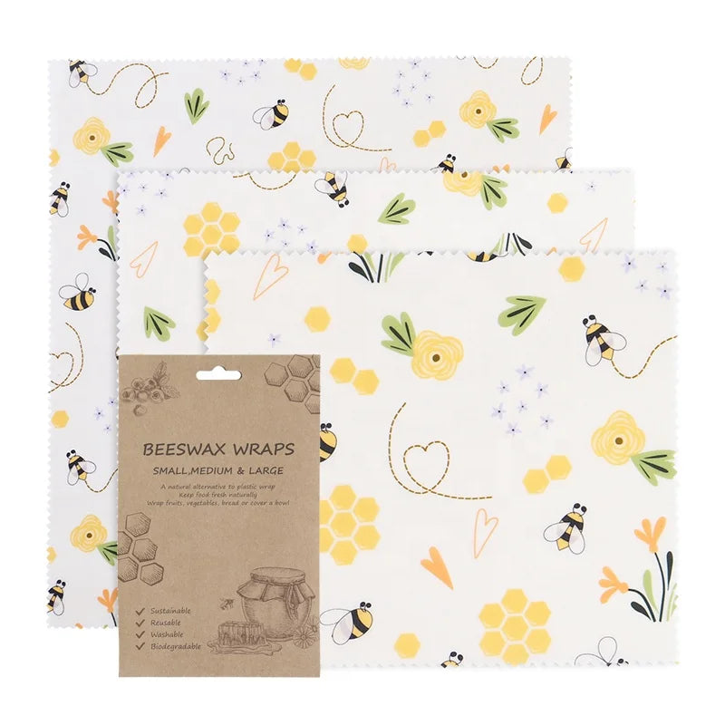 Sustainable Eco Friendly  Beeswax Food Wrap Paper