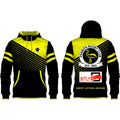OEM Winter 3D Lined Heat-Transfer Printed Front Logo Polyester Knit Sports Team Hoodies Sweatshirts Women