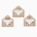 Pafu Romantic Gift Card Personalised Creative for Lovers and Friends SVG Laser Cut File Engraved DIY Envelope Gift Card Holder