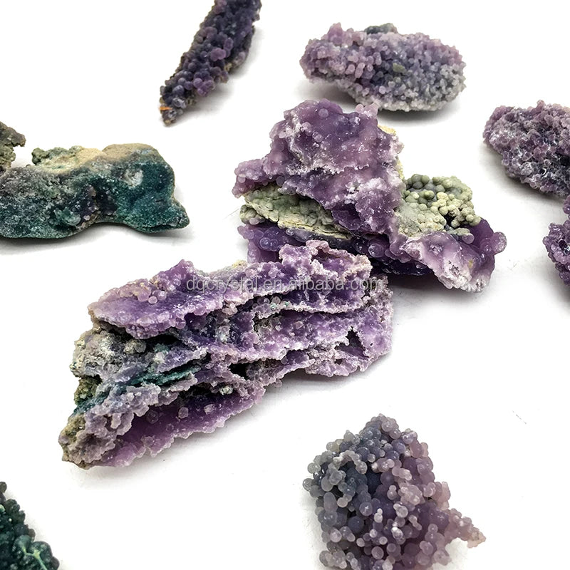 Factory Price Sale Natural Rock Mini Size Grape Agate Crystal Cluster Mineral Specimen for Home Decoration