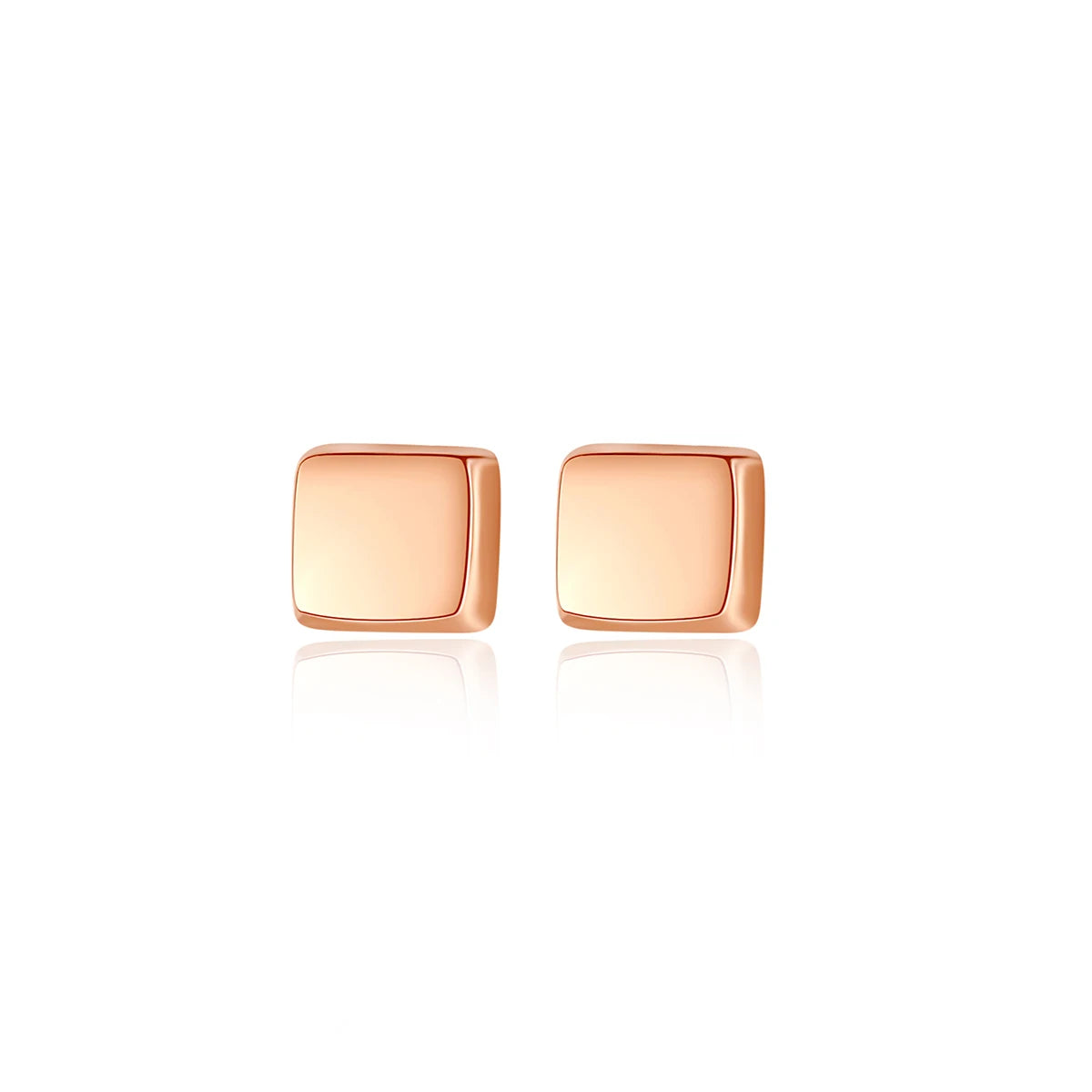 CZCITY Cube Square Stud Ear Ring 925 Sterling Silver Cute Women 2026 Minimalist Korean Earrings