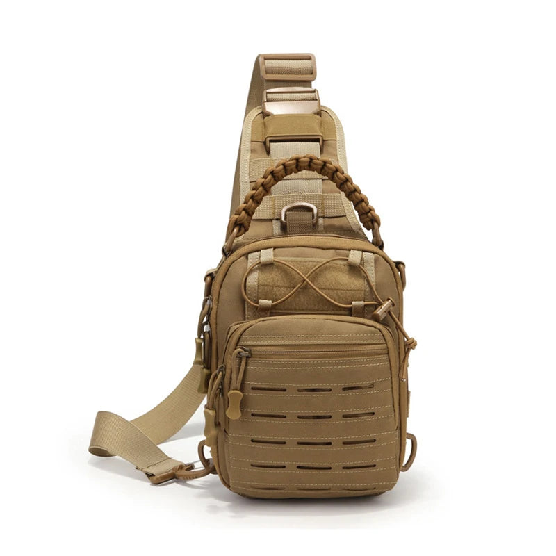 Stock Waterproof Tactical Chest Bag Riding Hunting Hiking Outdoor Camouflage Waterproof Molle Messenger Waist Bag Backpack