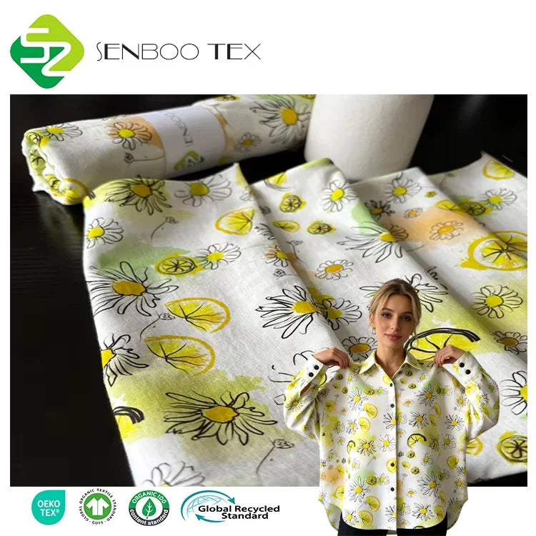 GOTS Organic Cotton 140GSM Jersey Fabric Lightweight Use for Boys' Shirt Dress Summer Underwear Swimwear