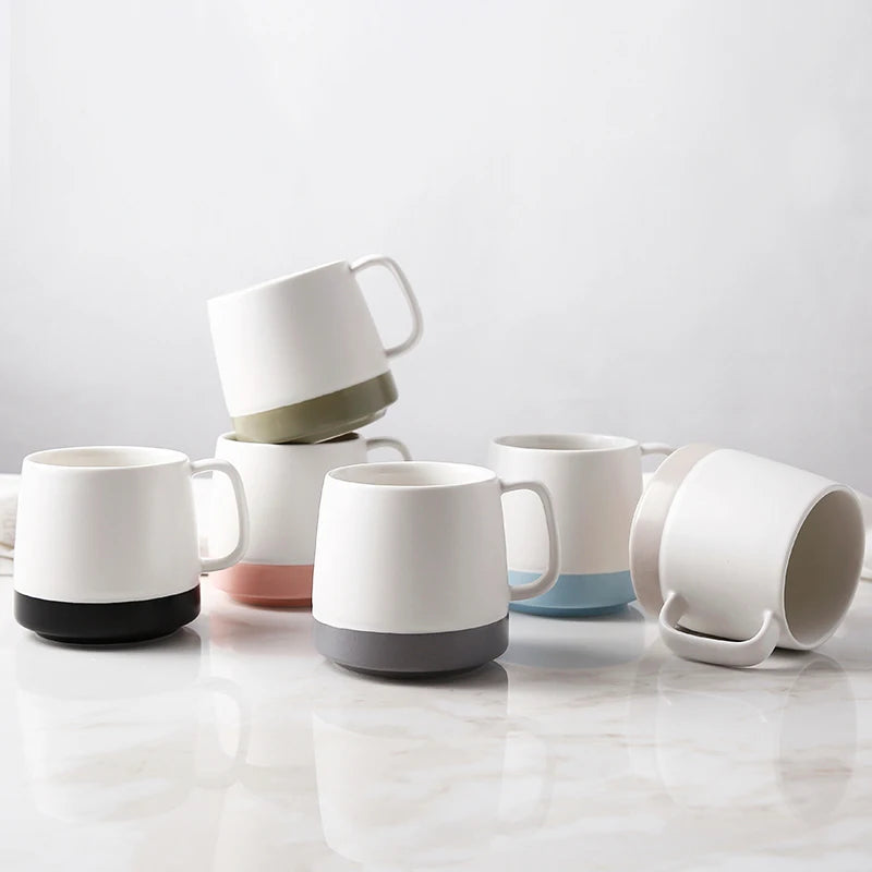 SWT Hot Sales Simple Style Custom logo Blank White Factory Wholesale Ceramic Coffee Mug