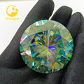 Starsgem Large Size clear Moissanite Diamond Round Star Cut Moissanite Stone Light Blue Green Gemstones Moissanite