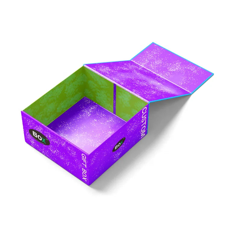 High-End Portable Custom Logo Recycled Rigid Gift Box with Custom Size and Eco-Friendly Materials