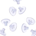 Wholesale Bulk Silver Stopper Soft Silicon Stud Earring Backer 2000 Pcs/Bag DIY Jewelry Findings & Components