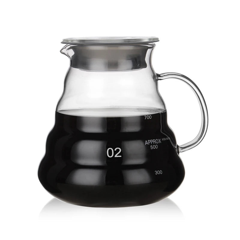 Factory Sale Customized 600ml Modern Eco-Friendly Glass Coffee Server Cup Cloudy Shape Coffee & Tea Set