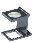 Wholesale Three-Folding 8X Magnifier Magnifying Glass with Scale Magnifying Glass for Cloth Jewelers Watch