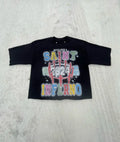Summer  Custom Heavyweight Cotton T-shirt Screen Print Oversized Tshirts Graphic Vintage Boxy Fit Cropped t Shirt Mens